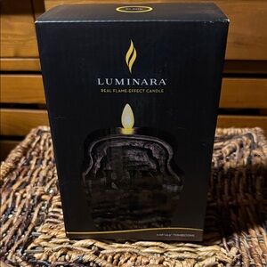 Luminara Real Flame-Effect Tombstone 🪦 Candle BNIB